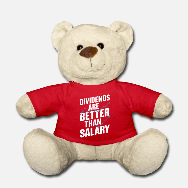 Dividenden statt Gehalt - Teddy - Rot