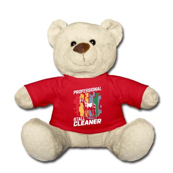 Humorvolles Design für Stallarbeit - Teddy - Rot - Vorne