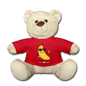 Bande dessinée banane - Nounours - rouge - Devant