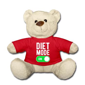 Mode diète sur la nutrition de la salle de sport - Nounours - rouge - Devant