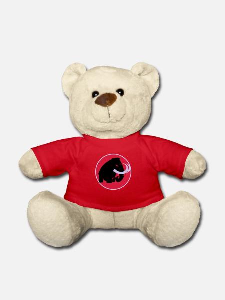 angry mammoth böses Mammut - Teddy - Rot