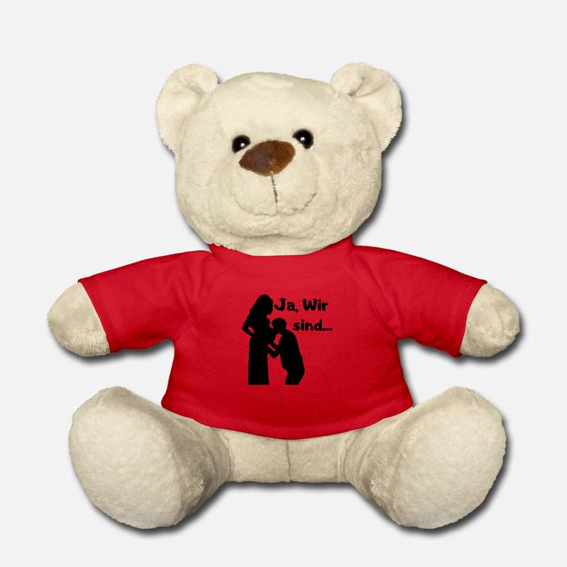 Ja, Wir sind...Schwanger - Teddy - Rot
