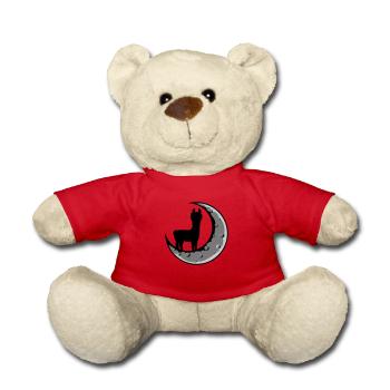 Moon Lama Silhouette - Teddy Bear - red - Front