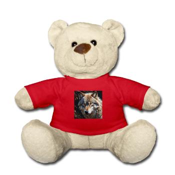 Wolf - Teddy - Rot - Vorne