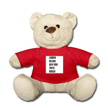 London Milano New York Tokyo Broich - Teddy - Rot - Vorne