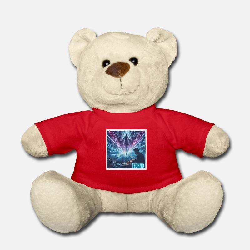 DJ mit Lasershow - Teddy - Rot