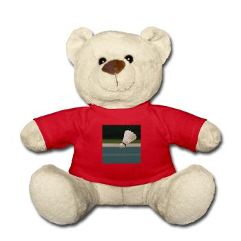 Sportarten - Badminton - Teddy - Rot - Vorne