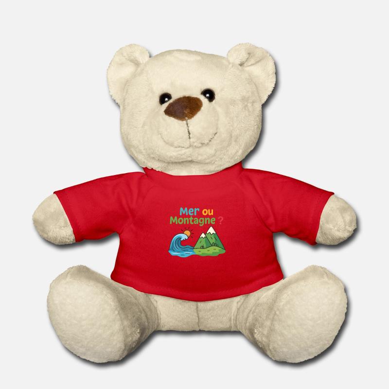 Meer oder Berg - Teddy - Rot