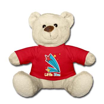 Illustration de la comète filante de la Petite Étoile - Nounours - rouge - Devant