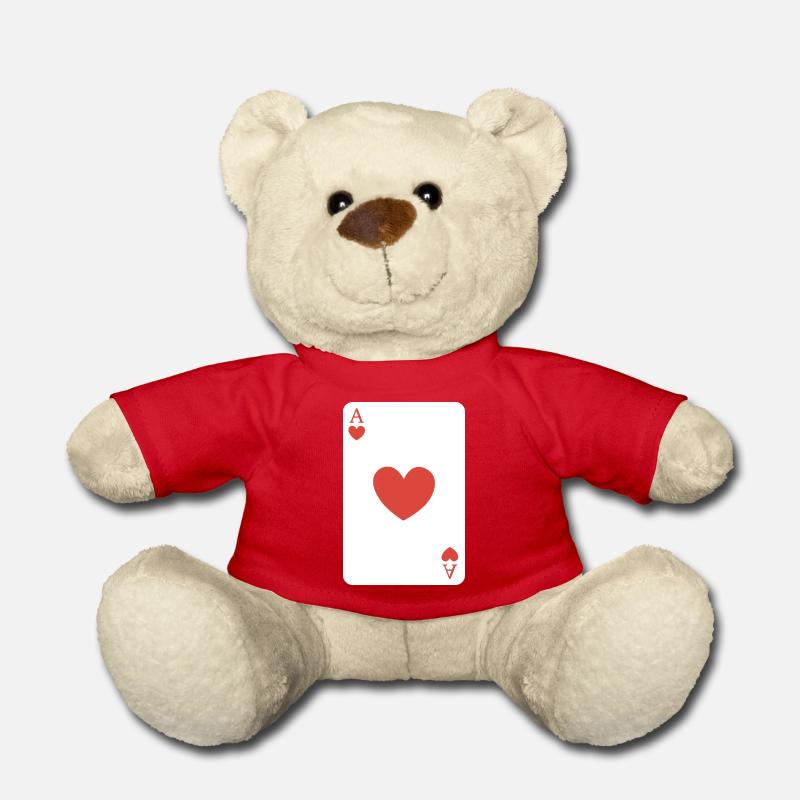 Herz-Ass - Teddy - Rot