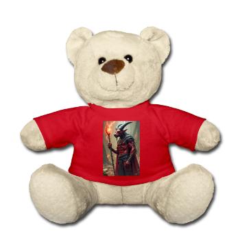 Set, red-skinned god of chaos, standing - Teddy Bear - red - Front