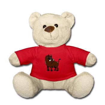 Wild boobs cool cute funny sunglasses - Teddy Bear - red - Front
