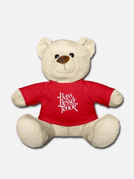 Bass Besser Tenor - Teddy - Rot