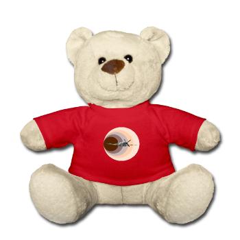 Flugzeug Retro Design - Teddy - Rot - Vorne