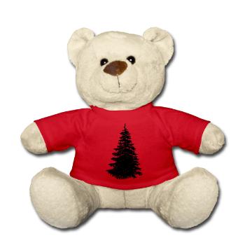 Christmas tree - Teddy Bear - red - Front