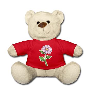 Fleurs - Nounours - rouge - Devant
