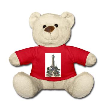 San Francisco Coit Tower - Teddy - Rot - Vorne
