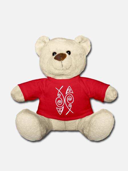 Zwei Fische - Teddy - Rot