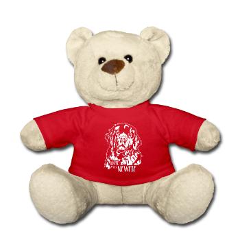 Adoré par un Newfie Terre-Neuve Chiens Wilsigns - Nounours - rouge - Devant
