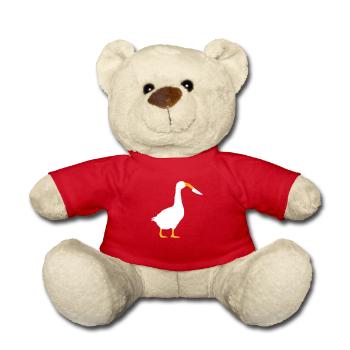Gefährliche bewaffnete Gans - Teddy - Rot - Vorne