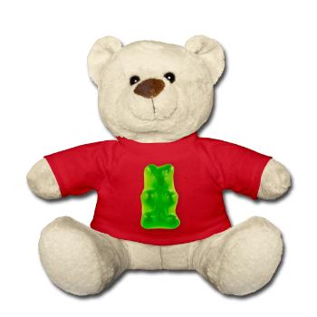 Gummibär grün / Gorß und lecker - Teddy - Rot - Vorne