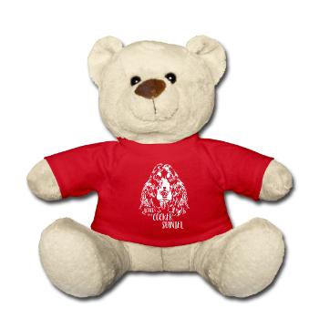 COCKER SPANIEL Dog Saying Dogs Saying Dogs - Teddy Bear - red - Front