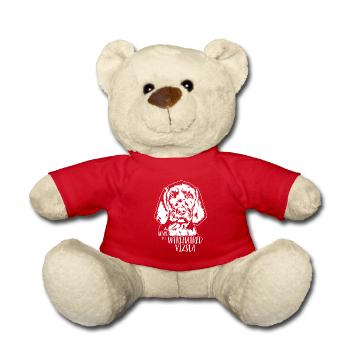 Loved by a Wirehaired Vizsla Dog Dog Wilsigns - Teddy Bear - red - Front