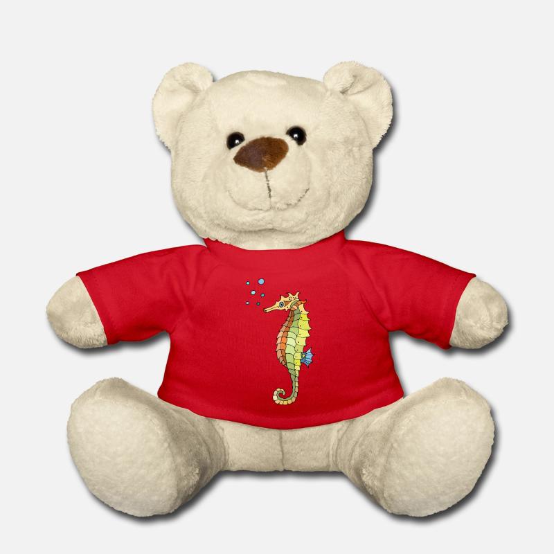 Hippocampe - Nounours - rouge