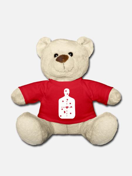 Zielscheibe - Teddy - Rot