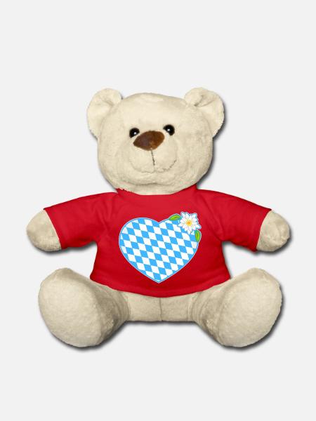 Bayernherz - Teddy - Rot