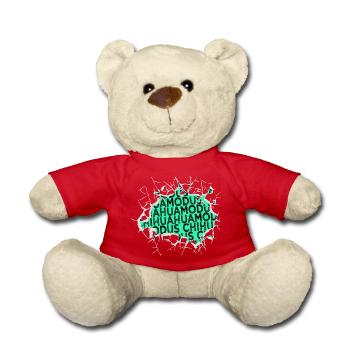 Déclaration d’idée de cadeau d’anniversaire pour amoureux des chiens - Nounours - rouge - Devant