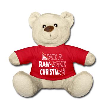humor dinosaur moon birthday present idea - Teddy - Rot - Vorne