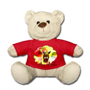 Regenbogenschaf - Teddy - Rot - Vorne