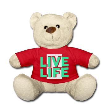 Live Life - Teddy - Rot - Vorne