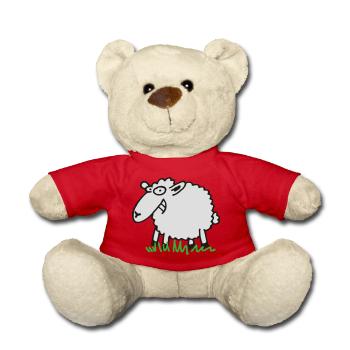 Grinsendes Schaf - Teddy - Rot - Vorne
