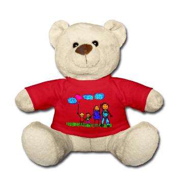 Famille heureuse - Nounours - rouge - Devant