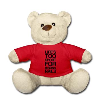 Nails - Teddy Bear - red - Front