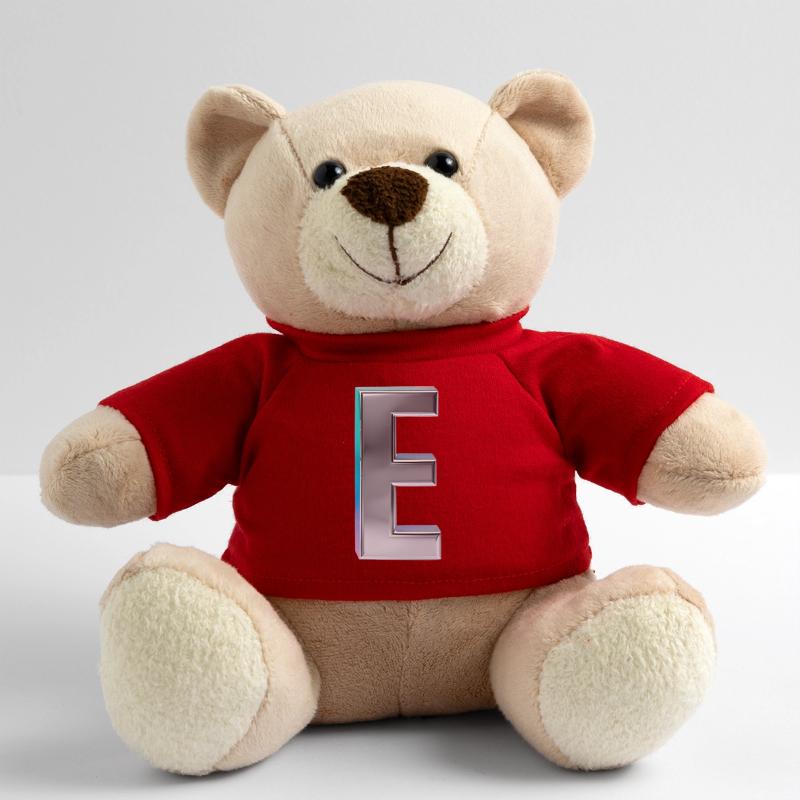 Chrome ,, E " Metallic Teddy Bear
