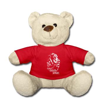 COCKER SPANIEL Dog Saying Dogs Saying Dogs - Teddy Bear - red - Front