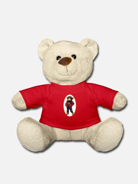 Schimpanse - Teddy - Rot