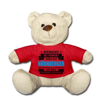 Funshirt Nürnberger - Teddy - Rot - Vorne