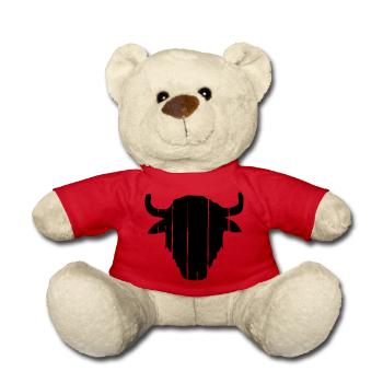 Vintage Buffalo Skull - Nounours - rouge - Devant