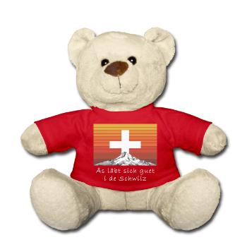 Äs läbt sich guet i de Schwiiz - Nounours - rouge - Devant