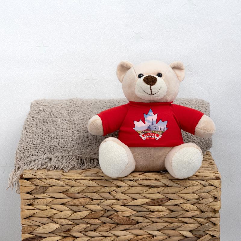 Montreal, Quebec Canada Maple Leaf Teddy Bear