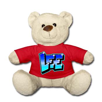 Graffiti name LEE by Max le Tagueur - Nounours - rouge - Devant