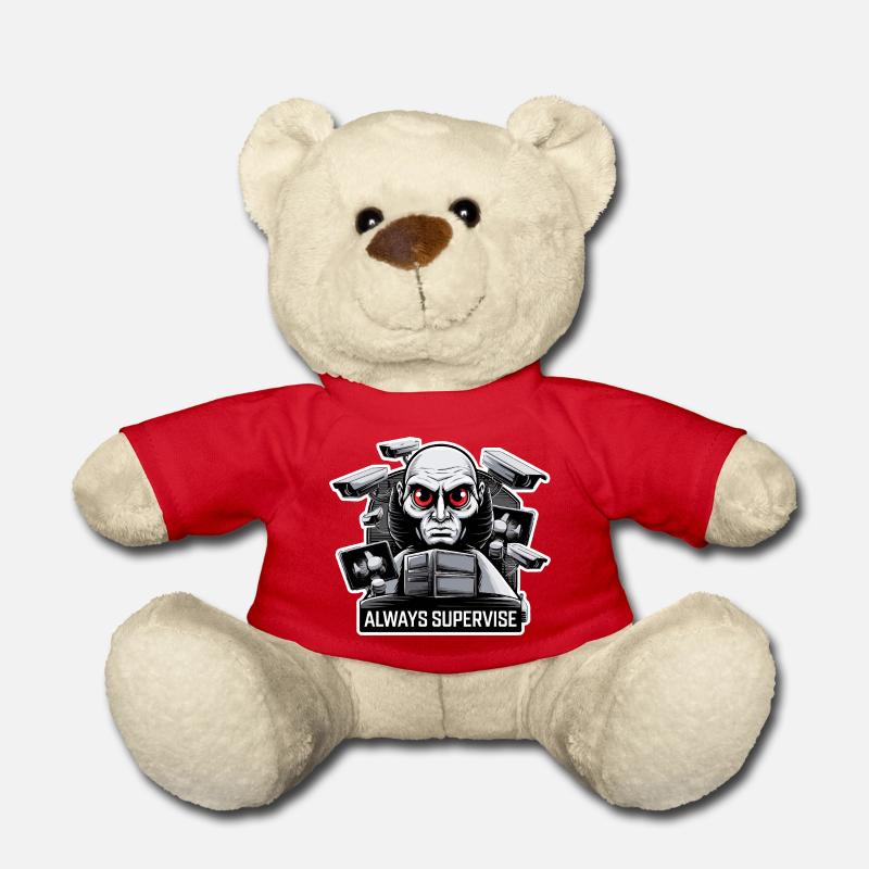 GROSSER BRUDER BEAUFSICHTIGT IMMER - Teddy - Rot