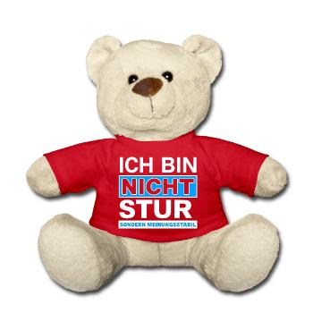 Ich bin nicht stur: Meinungsstabil - Teddy - Rot - Vorne