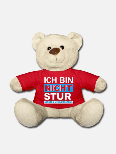 Ich bin nicht stur: Meinungsstabil - Teddy - Rot