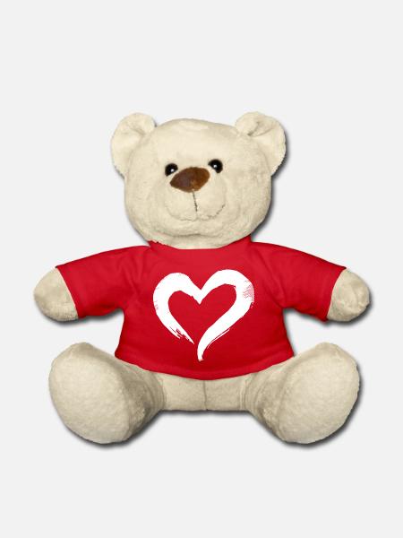 Herz - Teddy - Rot