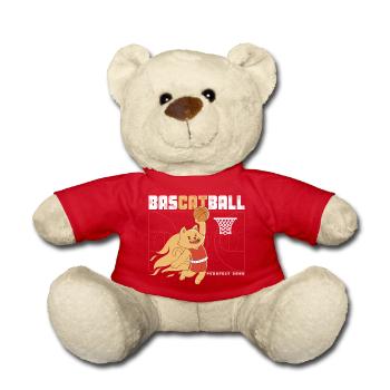 BasCatball Purrfect Dunk - Teddy Bear - red - Front